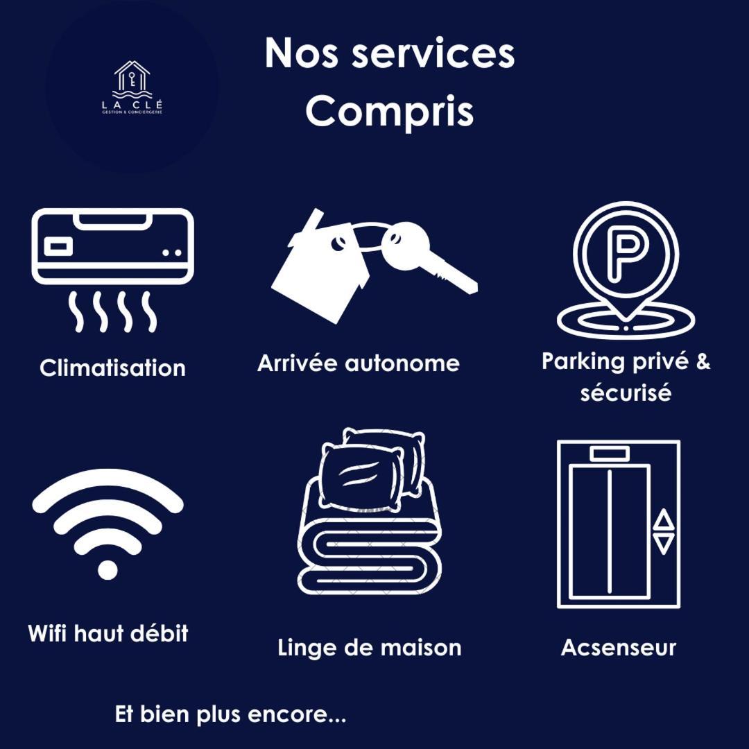 La Cle -Climatisation - Parking Prive - Ideale - Professionnels - Familles - Amis イエール エクステリア 写真
